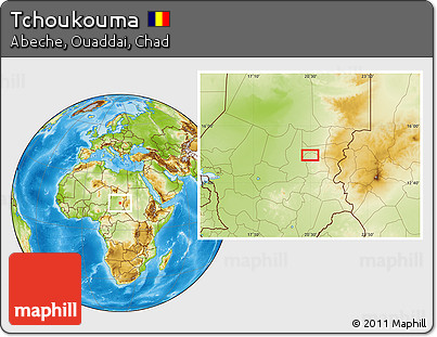 Physical Location Map of Tchoukouma