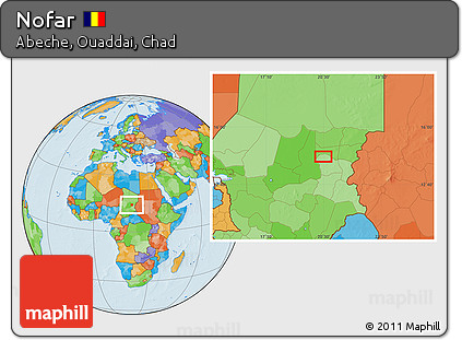 Political Location Map of Nofar