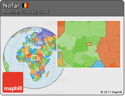 Political Location Map of Nofar