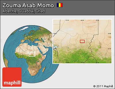 Satellite Location Map of Zouma Asab Momo