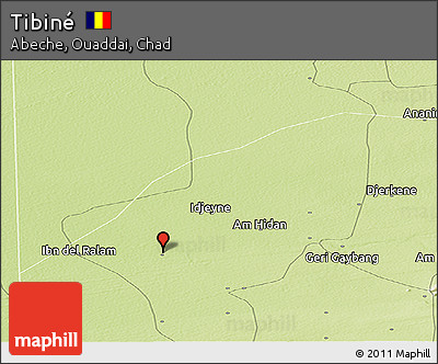 Physical Panoramic Map of Tibiné