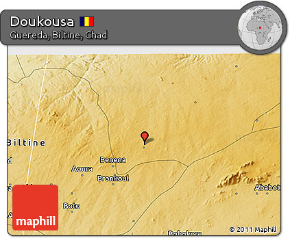Physical 3D Map of Doukousa