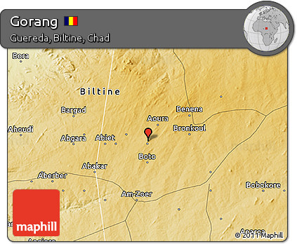 Physical 3D Map of Gorang