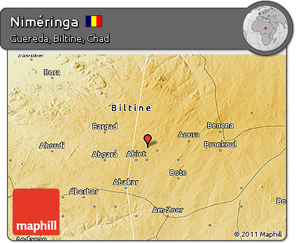 Physical 3D Map of Niméringa
