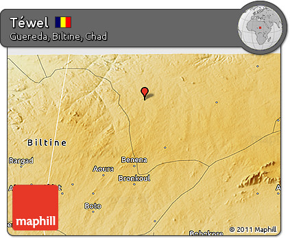 Physical 3D Map of Téwel