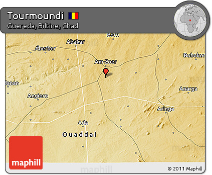 Physical 3D Map of Tourmoundi