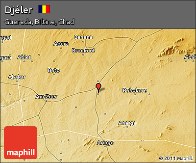 Physical 3D Map of Djéler