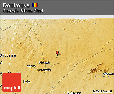 Physical 3D Map of Doukousa