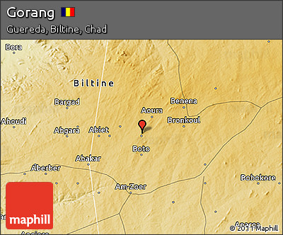 Physical 3D Map of Gorang