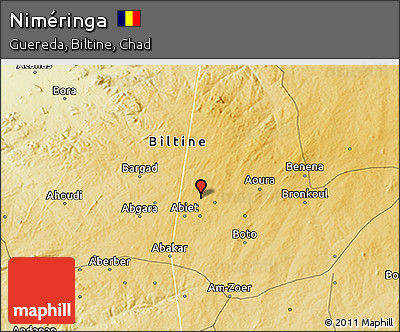 Physical 3D Map of Niméringa