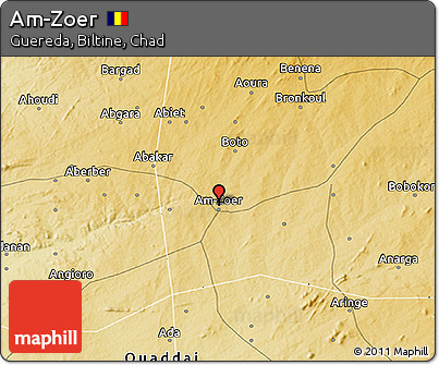 Physical 3D Map of Am-Zoer