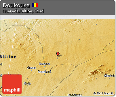 Physical 3D Map of Doukousa