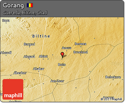 Physical 3D Map of Gorang