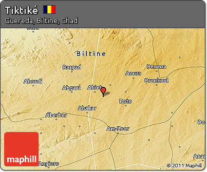 Physical 3D Map of Tiktiké