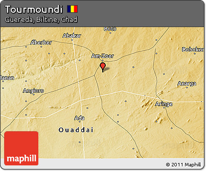 Physical 3D Map of Tourmoundi