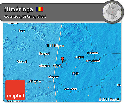 Political 3D Map of Niméringa