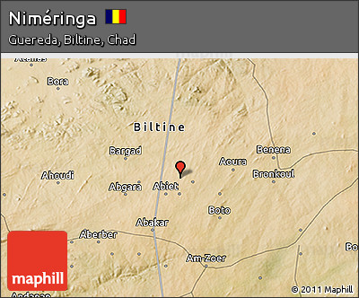 Satellite 3D Map of Niméringa