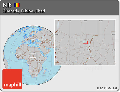 Gray Location Map of Nit
