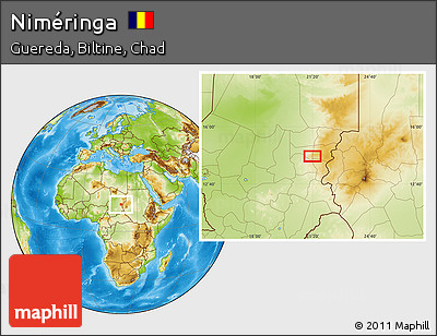 Physical Location Map of Niméringa