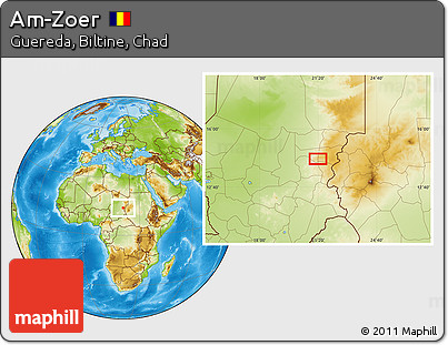 Physical Location Map of Am-Zoer