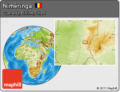 Physical Location Map of Niméringa