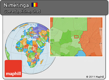 Political Location Map of Niméringa