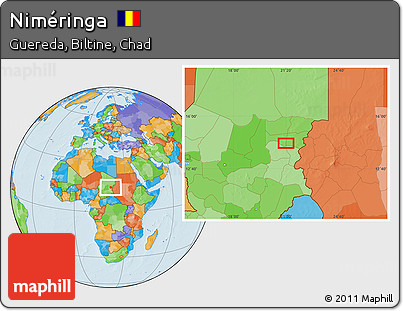 Political Location Map of Niméringa