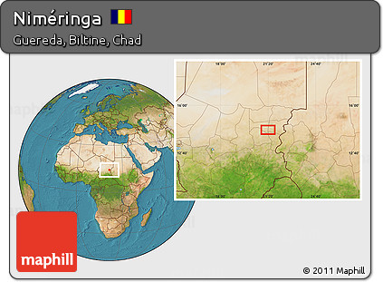 Satellite Location Map of Niméringa