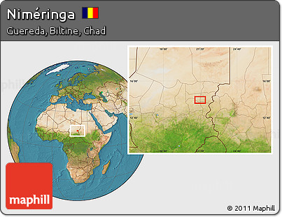 Satellite Location Map of Niméringa