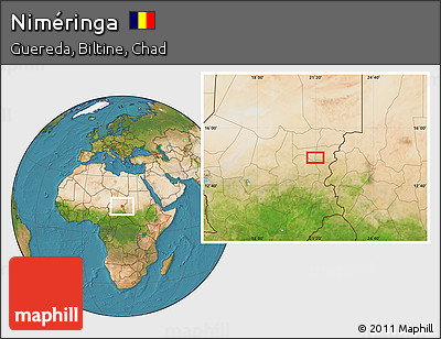 Satellite Location Map of Niméringa