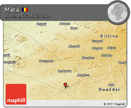 Physical Panoramic Map of Mata