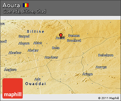 Physical Panoramic Map of Aoura