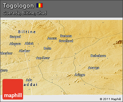 Physical Panoramic Map of Togologon