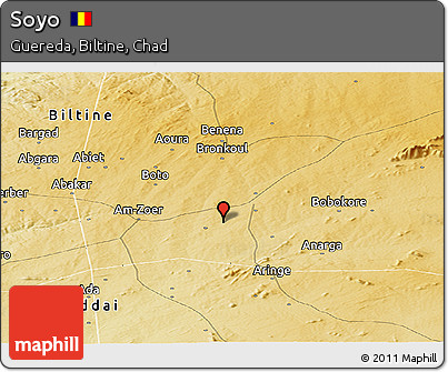 Physical Panoramic Map of Soyo