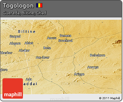 Physical Panoramic Map of Togologon
