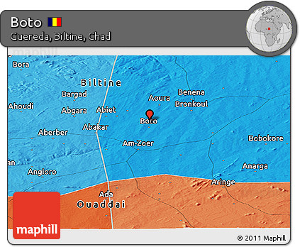 Political Panoramic Map of Boto