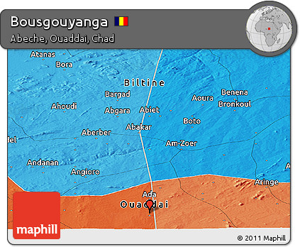Political Panoramic Map of Bousgouyanga