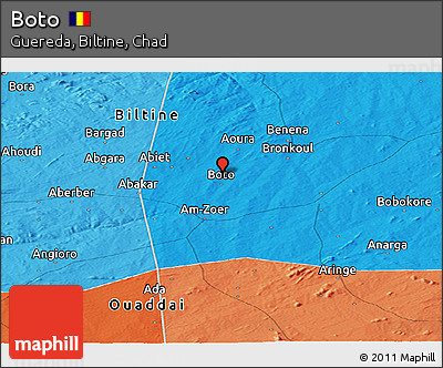 Political Panoramic Map of Boto