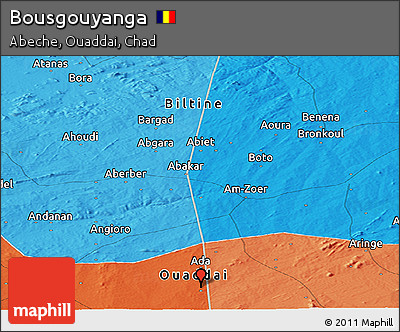 Political Panoramic Map of Bousgouyanga