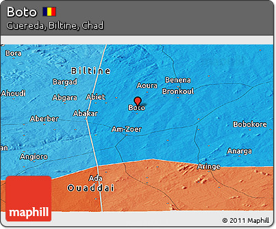Political Panoramic Map of Boto