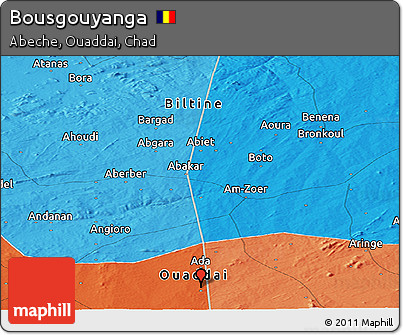 Political Panoramic Map of Bousgouyanga