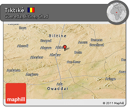Satellite Panoramic Map of Tiktiké