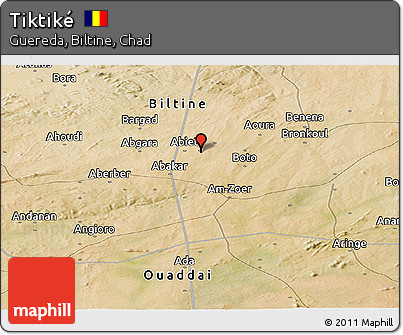 Satellite Panoramic Map of Tiktiké