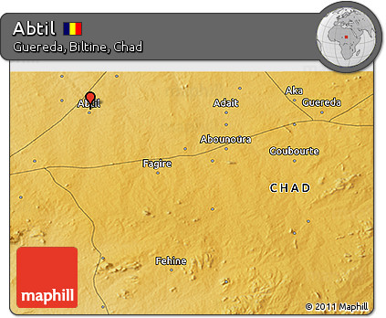 Physical 3D Map of Abtil