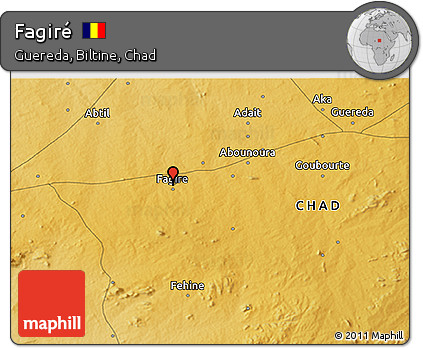 Physical 3D Map of Fagiré