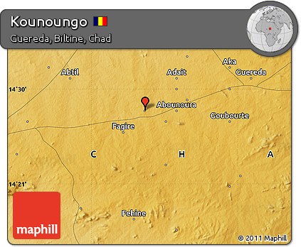 Physical Map of Kounoungo