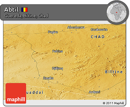 Physical Panoramic Map of Abtil