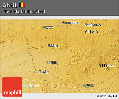 Physical Panoramic Map of Abtil