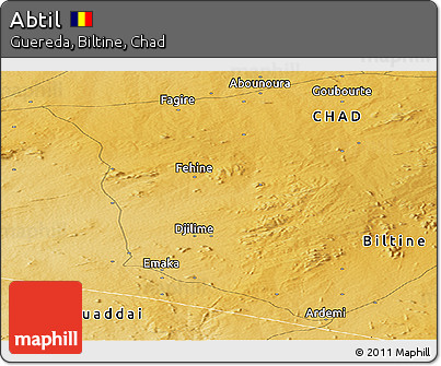 Physical Panoramic Map of Abtil