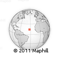 Outline Map of the Area around 14° 15' 49" N, 33° 4' 30" W, rectangular outline